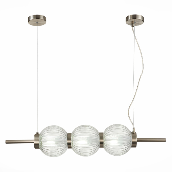 Светильник подвесной Никель/Прозрачный E14 3*40Вт SL1155.113.03 ST LUCE