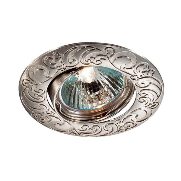 Встр.ПВ св-к IP20 GX5.3 50W 12V HENNA никель NOVOTECH