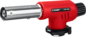 Газовая горелка ГМ-150 с пьезоподжигом, на баллон с цанговым соединением, 1300°С ЗУБР