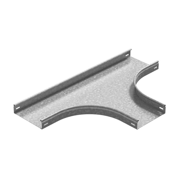 Т-отвод плавный универсальный к лотку 200х200, толщ. 1,0 мм, гор. цинк Ostec
