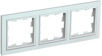 BRITE Рамка 3-местная РУ-3-БрЖ жемчуг IEK