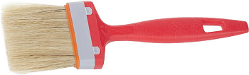 Кисть плоская "УНИВЕРСАЛ-СТАНДАРТ", натуральная щетина, пластмассовая ручка, 2,5"/63мм ЗУБР