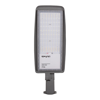 29-13 Светильник светодиодный, уличный, консольный с регулировкой наклона 200Вт, 230/50Гц, 24000лм, 5000К, IP66, КСС "Ш", 641х227х85мм, ø65мм, серый A