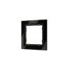 Рамка стеклянная Voltum S70 на 1 пост, (черный, стекло)