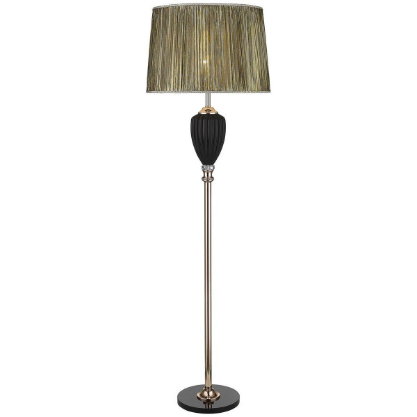 Торшер Золото, Черный/Коричневый E27 1*60Вт WE705.01.305 WERTMARK