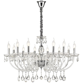 Люстра подвесная Хром, Белый E14 12*40Вт WE171.12.103 WERTMARK