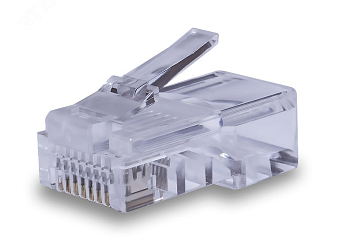 Коннектор (комп. разъем) RJ45 (8P8C) кат.5E U/UTP (уп.100шт) SUPRLAN