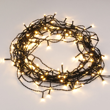 Гирлянда занавес на ель 0,45*1,5 м IP20 (200-003 теплый белый) Eurosvet