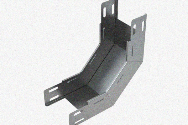 Лоток замковый глухой КПЗГ 100х65-45 УХЛ1 для поворота трассы вверх на 45, горячее цинкование, S1,0