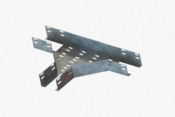 Лоток тройниковый перфорированный ОТ 300х65 УХЛ1, оцинкованный лист S1,0