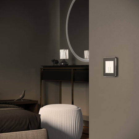 Platinum Рамка на 1 пост черный алюминий Werkel