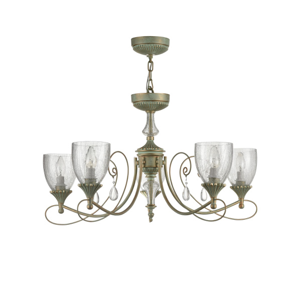 Люстра 5*E14 60Вт Мятное Золото IP20 Sabina RC145-PL-05-MG Maytoni