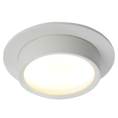 Светильник потолочный встраиваемый, 15W 230V GX53, IP44, белый, круг, без лампы, DL504 Feron