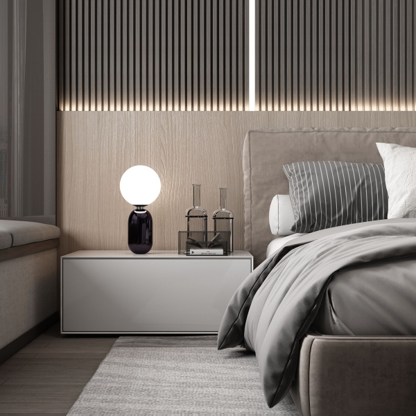 Настольный светильник 1*E14 40Вт черный жемчуг IP20 (01197/1) Eurosvet