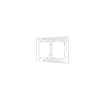 Рамка стеклянная Voltum S70 на 2 поста, (белый, матовый, стекло)