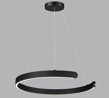 Светильник светодиодный подвесной на струнах 43W 3000-6000K 1758Лм 220V чёрный LUMION