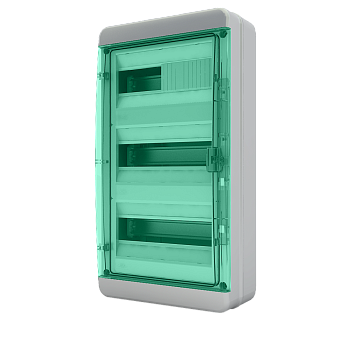 Щит навесной ЩРН-П 36 мод. зеленая крышка IP65 BNZ 65-36-1 Tekfor