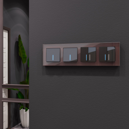 Favorit Рамка на 4 поста (мокко) Werkel