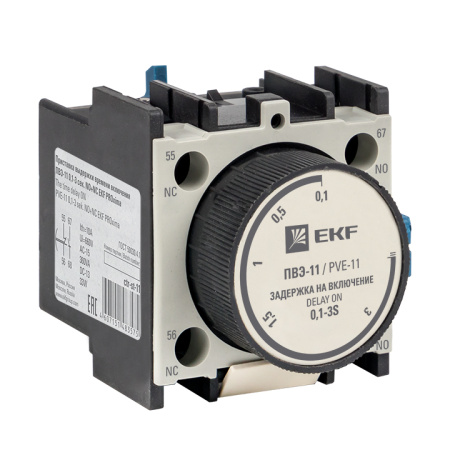 Приставка выдержки времени включения ПВЭ-11 0,1-3сек NO+NC PROxima EKF