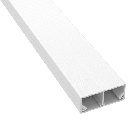 TMC 40/2x17 Миниканал с перегородкой белый (розница 8 м в пакете, 10 пакетов в коробке) DKC