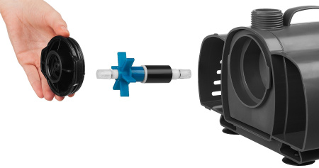 Насос фонтанный, ЗНФГ-33-2.5, для грязной воды, напор 2,5 м, насадки: колокольчик, гейзер, каскад, 50 Вт, 33 л /мин ЗУБР