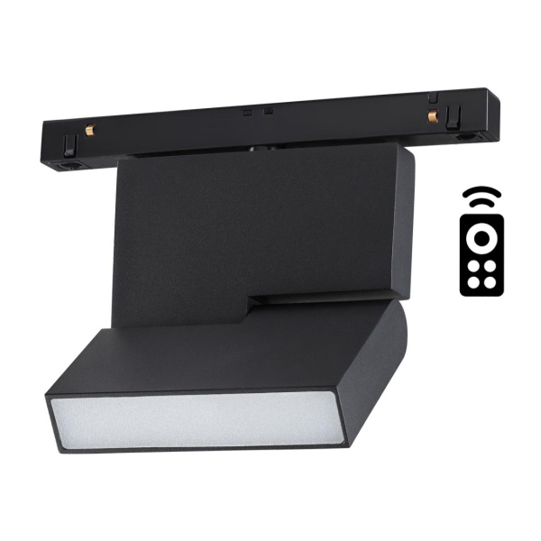 Трековый св-к димм.с ДУ,со сменой цв.темп.IP20 LED 3000~6500К 10W 48V черный FLUM NOVOTECH