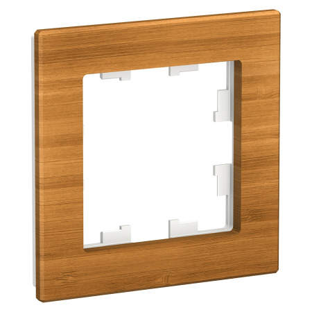 ATLASDESIGN NATURE Рамка горизонт/вертик 1 пост металл латунь IP20 Schneider Electric