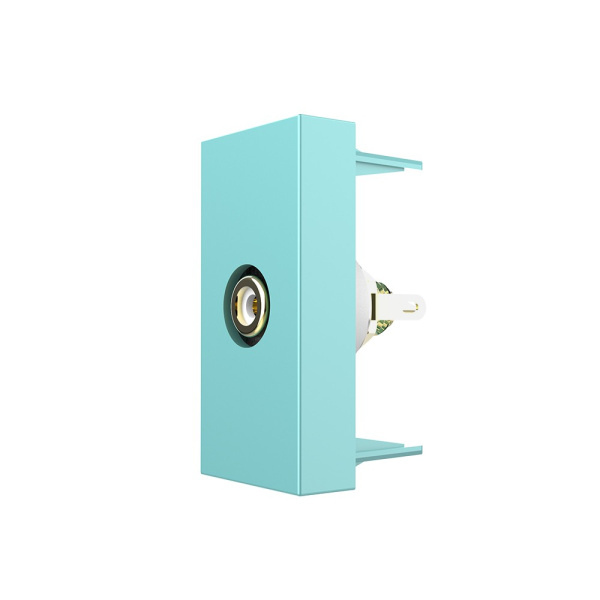 Розетка мультимедийная RCA видео, цвет зеленый (механизм) Livolo