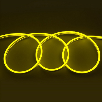 Лента "Гибкий Неон" желтый GLS-2835-120-9.6-12-NL-IP67-Y катушка 50м General