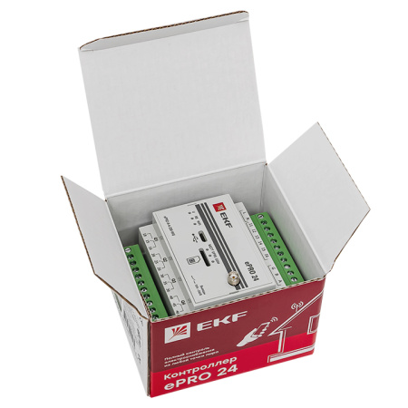 Контроллер базовый ePRO 24 удаленного управления 6вх\4вых 230В WiFi GSM с внешней антенной PROxima EKF