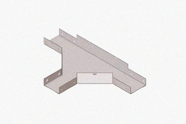 Лоток тройниковый замковый глухой ОТЗГ 250х150 У3, окрашенный, S1,5