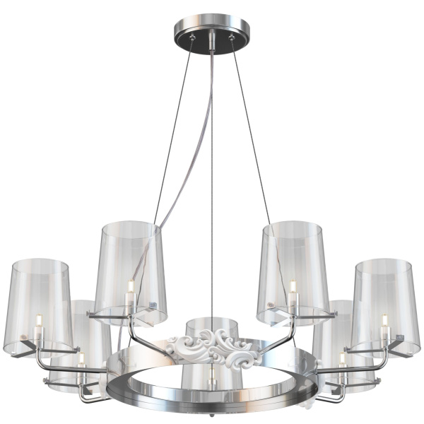 Подвесной светильник 7*G9 28Вт Хром IP20 Landmark MOD040PL-07CH Maytoni