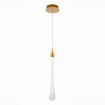 Светильник подвесной Золотистый/Прозрачный LED 1*3Вт 4000К SL6103.203.01 ST LUCE