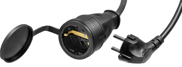 Силовой удлинитель-шнур КГ 3х2.5 10м 4000Вт IP44, КГ 325-Ш, Профессионал ЗУБР