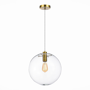 Светильник подвесной Золотой/Прозрачный E27 1*60Вт SL1056.233.01 ST LUCE