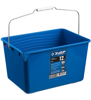 Малярное пластиковое ведро, 12 л, высокопрочное, Профи ЗУБР