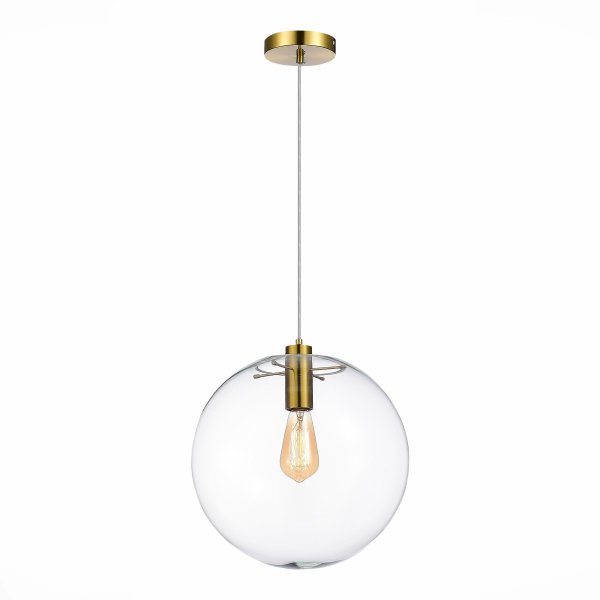 Светильник подвесной Золотой/Прозрачный E27 1*60Вт SL1056.233.01 ST LUCE