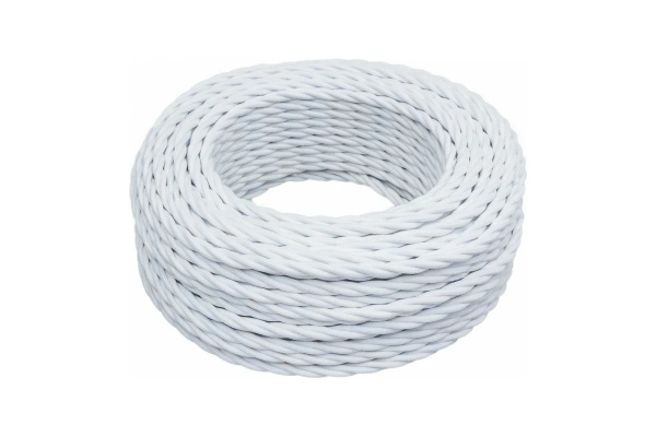 Провод ШВП 2х0,5 серый/белый