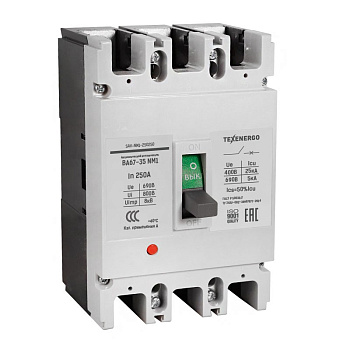 Выключатель автоматический ВА67-35 NM1-250 3П 250А (SAV-NM1-250250)