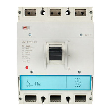 Выключатель автоматический AV POWER-4/3 800А 100кА TR AVERES EKF