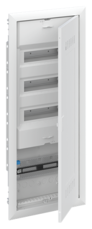 Шкаф комбинированный с дверью UK663CW-36М (5 рядов) с радиопрозрачной вставкой IP30 ABB