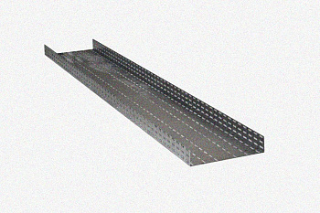 Лоток глухой ЛМГ 50х25х2000 УТ1,5, оцинкованный лист S1,5