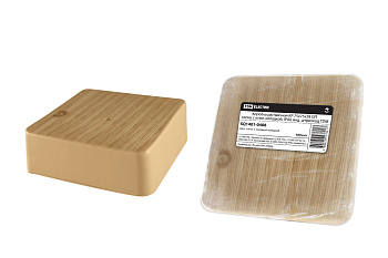 Коробка распаячная КР 75х75х28 ОП сосна, с клем. колодкой, IP40, инд. штрихкод TDM