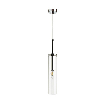 Подвес E14 1*40W KLUM хром/прозрачный ODEON LIGHT