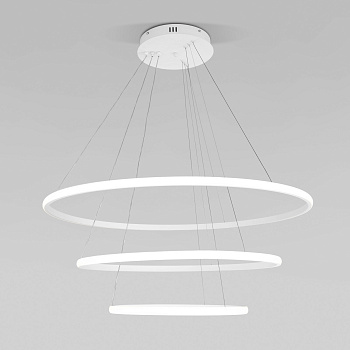 Подвесной светодиодный светильник с ПДУ белый IP20 (90264/3 белый) Eurosvet