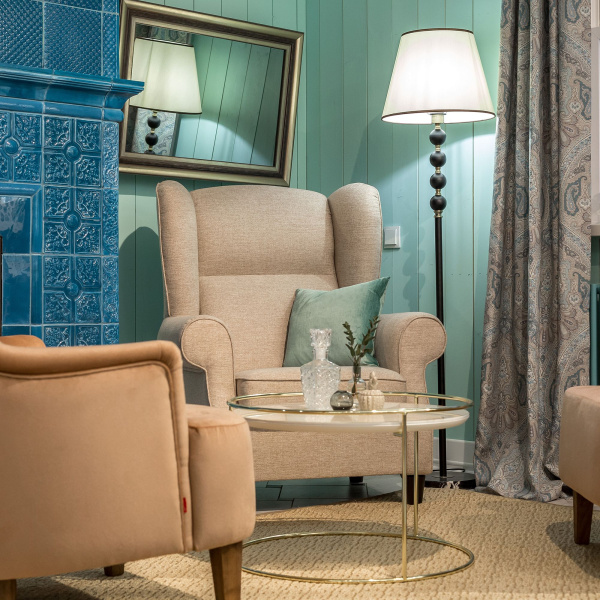 Торшер классический с абажуром 1*E27 60Вт черный IP20 (01057/1 черный) Eurosvet