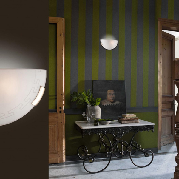 Бра стекло/белое E27 1*100Вт 300х160 SONEX