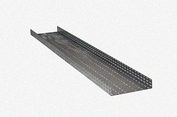 Лоток глухой ЛМГ 400х50х2000 УХЛ1, оцинкованный лист, S1,5