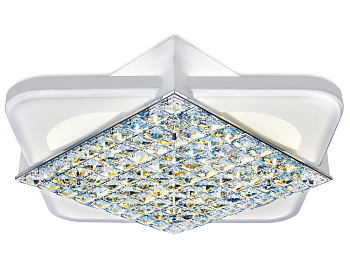 Потолочный светодиодный светильник с пультом FA124 WH белый 104W 510*510*110 (ПДУ РАДИО 2.4) Ambrella Light