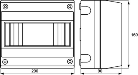 ЩРн-П-8, RAL7035, без крышки DKC
